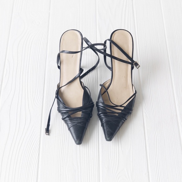 BCBGeneration Shoes - Black Strap Heels
